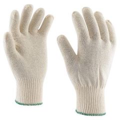 Ochranné rukavice, bílá, pletené, bavlněné, vel. 10-es, C2/10 ,balení 10 ks