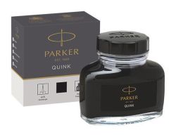 Inkoust Quink, černá, v lahvičce, PARKER