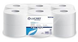 Toaletní papír Strong, bílý, 130 m, průměr 19 cm, 2 vrstvý, LUCART  ,balení 12 ks