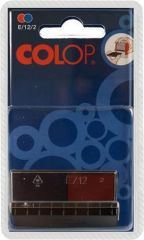 Razítkový polštářek, 2ks/blistr, COLOP E12/2, modrá-červená