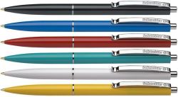SCHNEIDER  Kuličkové pero K15, mix barev, 0,5mm, stiskací mechanismus, modrá, SCHNEIDER ,balení 50 ks