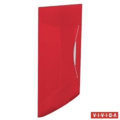 Desky na spisy Vivida, s gumičkou, červená, 15 mm, A4, PP, ESSELTE