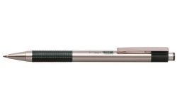 EF301GN Kuličkové pero F 301, modrá, 0,24 mm, zelené tělo z nerezové oceli, ZEBRA