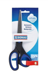 Donau  Nůžky kancelářské Soft Grip, modro-černé, 20 cm, DONAU
