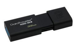 USB flash disk DT100 G3, černá, 32GB, USB 3.0, KINGSTON