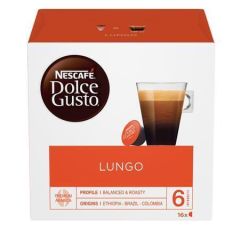 Kapsle do kávovaru, 16 ks, NESCAFÉ Dolce Gusto Caffé Lungo