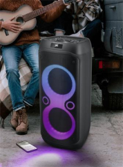 Reproduktor M-1937DJ, černá, Bluetooth, s mikrofonem, LED osvětlení, 600 W, MUSE M-1937 DJ