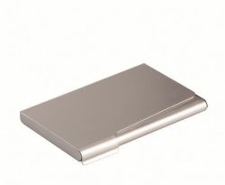 Durable  Pouzdro na vizitky, matná stříbrná, kov, pro 20 ks, DURABLE 241523