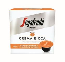 Segafredo  Kávové kapsle Crema Ricca, kompatibilní s Dolce Gusto, 10 ks, SEGAFREDO 2950