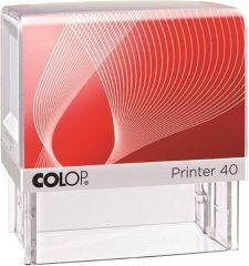 Colop  Razítko, COLOP Printer IQ 40, bílé razítko - černý polštářek