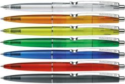 SCHNEIDER  Kuličkové pero K20, mix barev, stiskací mechanismus, SCHNEIDER 132000 ,balení 20 ks