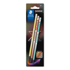 STAEDTLER  Grafitová tužka Norix 181, 3 různé barvy, HB, sada, STAEDTLER 181-HBBK3