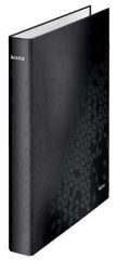 WOW Leitz  Kroužkový pořadač Wow, černá, lesklý, 4 kroužky, 40 mm, A4, karton, LEITZ