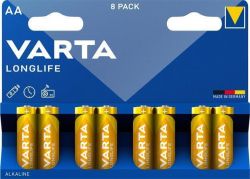 VARTA  Baterie Longlife, AA, 8 ks, VARTA