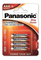 Panasonic  Baterie Pro power, AAA 4 ks, PANASONIC