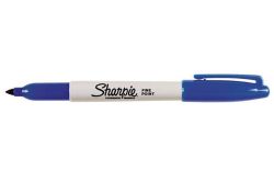 SHARPIE  Permanentní popisovač Fine Point, 1 mm, kuželový hrot, modrý, SHARPIE