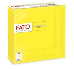 FATO  Ubrousky Smart Table, žlutá, 1/4 skládání, 33 x 33 cm, FATO 82623000 ,balení 50 ks