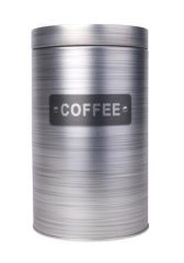 NO NAME  Dóza na kávu, kovová, se vzorem, 11x18 cm