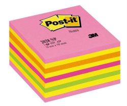 Samolepicí bloček, lollipop pink, 76x76 mm, 450 listů, 3M POSTIT ,balení 450 ks