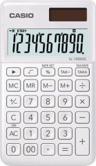 Casio  Kalkulačka kapesní, 10 místný displej,  CASIO SL 1000,  bílá