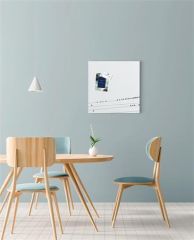 Smiffys  Magnetická skleněná tabule Artverum®, Little birds, 48 x 48 x 1,5 cm, SIGEL GL274