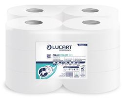 LUCART  Toaletní papír Aquastream 150, bílá, 2-vrstvý, jumbo role, průměr 19 cm, 150 m, LUCART ,balení 12 ks