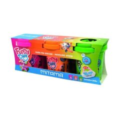 Modelína FUNNY DOO, sada 3 nenonové barvy, 3x120 g, oranžová, růžová, zelená, MITAMA 63849 ,balení 3 ks