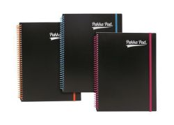 Pukka Pad  Blok Neon notepad, A4+, mix barev, linkovaný, 100 listů, spirálová vazba, PUKKA PAD