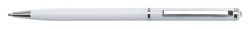 Kuličkové pero SWS SLIM, bílá, bílý krystal SWAROVSKI®, 13 cm, ART CRYSTELLA® 1805XGS559