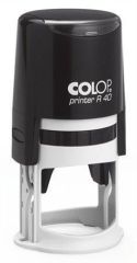 Razítko kulaté Printer R40, černý polštářek, COLOP 01034000