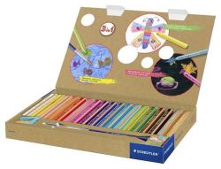 Barevné pastelky Noris Junior, 18 barev, 3v1, STAEDTLER 140 C18
