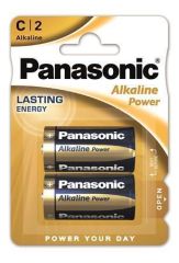 Baterie Alkaline power, C 2 ks, PANASONIC