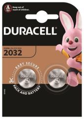 Duracell  Knoflíková baterie, CR2032, 2 ks, DURACELL 10PP040028 ,balení 2 ks
