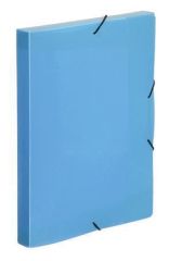 Viquel  Desky s gumičkou Coolbox, transparentní modrá, PP, 30 mm, A4, VIQUEL 021372-09