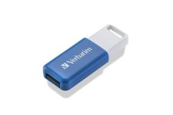Flash disk Databar, 64GB, USB 2.0, modrá, VERBATIM 49455