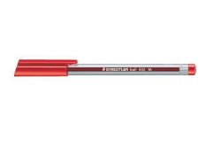 Kuličkové pero Ball, červená, 0,5 mm, s uzávěrem, STAEDTLER