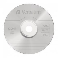 Verbatim  CD-R 700MB, 80min., 52x, DLP Crystal AZO, Verbatim, 50-cake ,balení 50 ks
