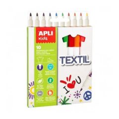 Apli  18220 Fixy na textil Kids Textil, 10 barev, 2,9 mm, APLI