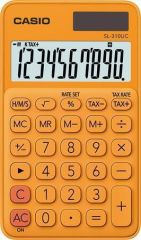 Kalkulačka kapesní, 10 místný displej, CASIO SL 310, oranžová