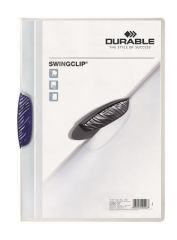 Durable  Desky s rychlovazačem Swingclip® 30, tmavě modrá, s klipem, A4, PP, DURABLE
