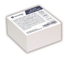 Papírové bločky v kostce, 85 x 85 x 40 mm, 275 listů, lepené, VICTORIA OFFICE ,balení 275 ks
