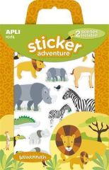 Sada samolepek Sticker Adventure, savana, APLI Kids 15168