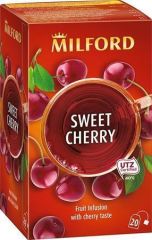 Ovocný čaj  Sweet cherry, 20 x 2,5 g, MILFORD