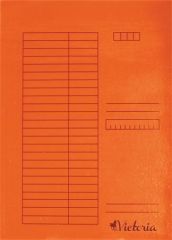 VICTORIA  Desky s rychlovazačem, oranžové, karton, A4, VICTORIA ,balení 5 ks