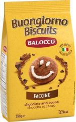 Sušenky Faccine“, čokoláda-lískový ořech, 350 g, BALOCCO 237527