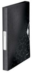 WOW Leitz  Desky s gumičkou Wow Jumbo, černá, 30 mm, PP, A4, LEITZ