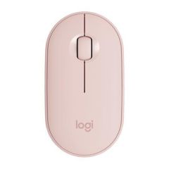 Optická bezdrátová myš Pebble M350“, růžová, Bluetooth, LOGITECH, 910-005717