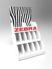 ZEBRA  Display, PVC, 17x19x33 cm, ZEBRA, empty