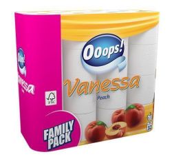 OOOPS  Toaletní papír Vanessa, 3vrstvý, 32 rolí ,balení 24 ks