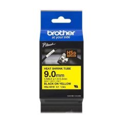 Brother  TZ páska HSe-621E, žlutá-černá, 9 mm x 1,5 m, smršťovací, BROTHER 23330